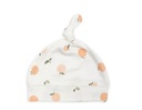 Lulujo Hello World Blanket + Knotted Hat Peaches