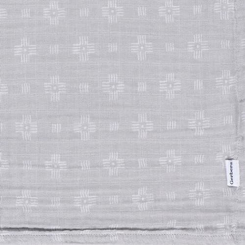 Gerber Baby Unisex 2-Pack Muslin Blanket, Animals + Geos Neutral, One Size