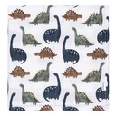Gerber Baby Unisex 2-Pack Muslin Blanket, Dino Time, One Size