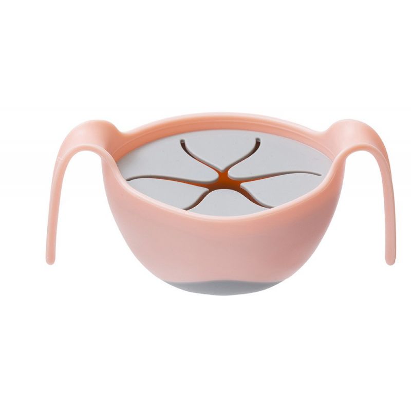 B.box Bowl+Straw -Banana Split - Pink