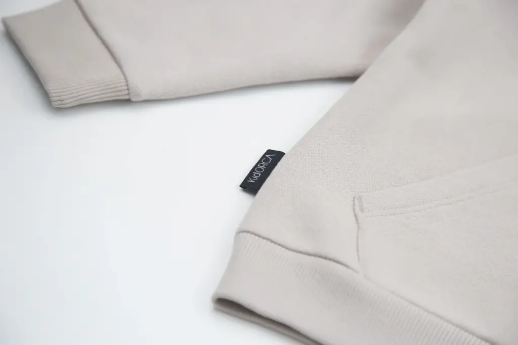 KidORCA Brushed Terry Hoodie _ Dove