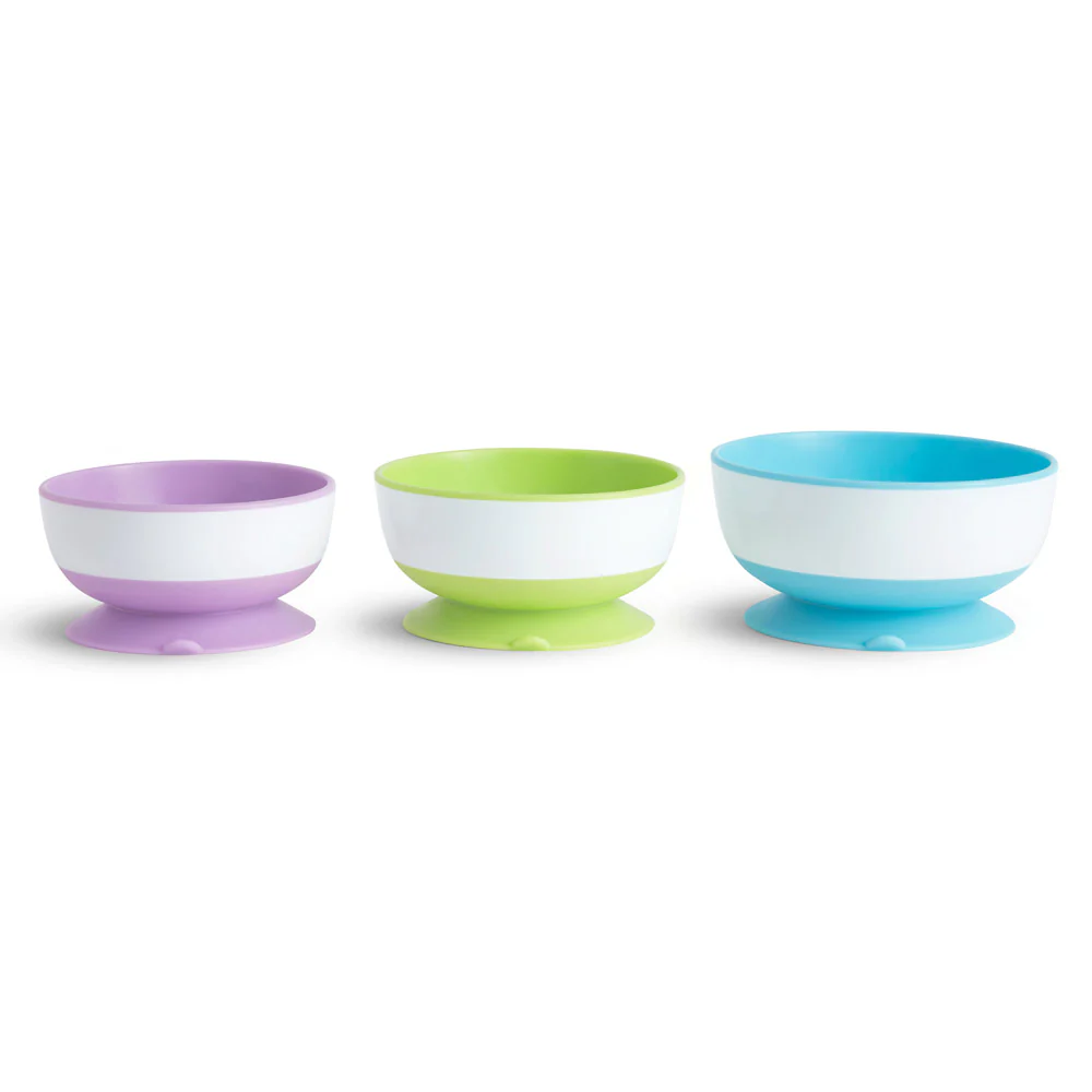 Stay-Put Suction Bowls - 3pk Munchkin
