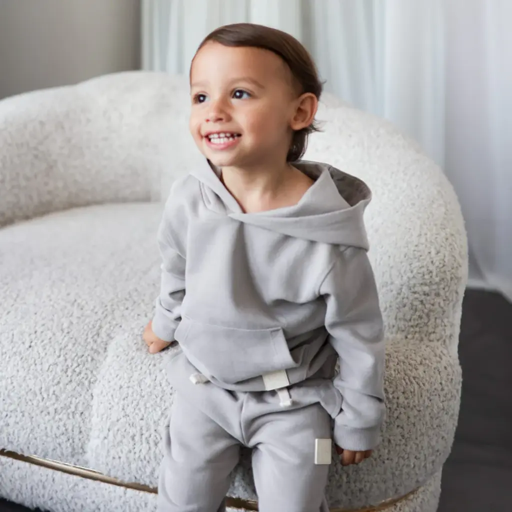 KidORCA Brushed Terry Sweatpants _ Dove