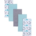 Gerber Baby Girls 100% Cotton Flannel Receiving Blankets  5-Pack