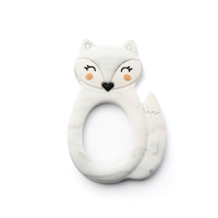 Little Cheeks Fox Silicone Teether Marble