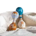 Leika - Wooden Rattle - Raccoon & Bunny