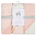 Baby Just Born 3-Pack Hooded Bath Towels, Light Grey