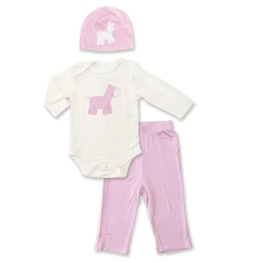 Bamboo Baby Gift Set (Orchid/Zebra)