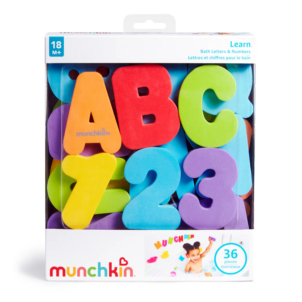 Munchkin Bath Toys -  Learn Bath Letters & Numbers