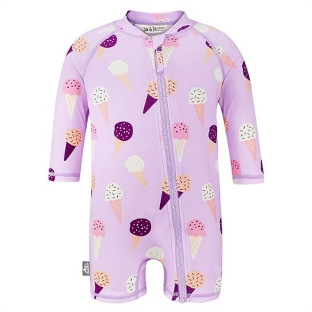 Jan & Jul | 1-pc UV Jumpsuit - Lavender Ice Cream (6M)