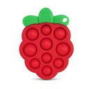 RaZberry Pop Silicone Teether - Strawberry