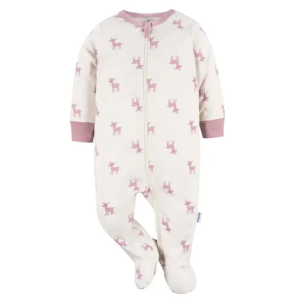 Gerber Sleeper - Girl- Garden Deer
