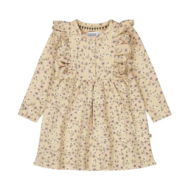 Dirkje Luckykids Dress Is +Headband Dark Sand 