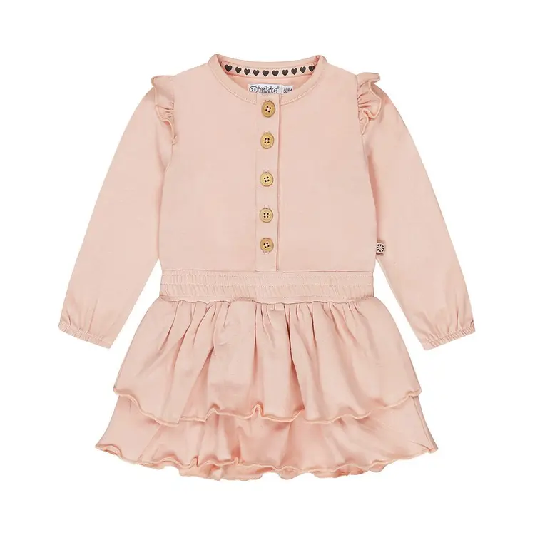Dirkje Luckykids Dress Is Pink Heart  (6-9M)
