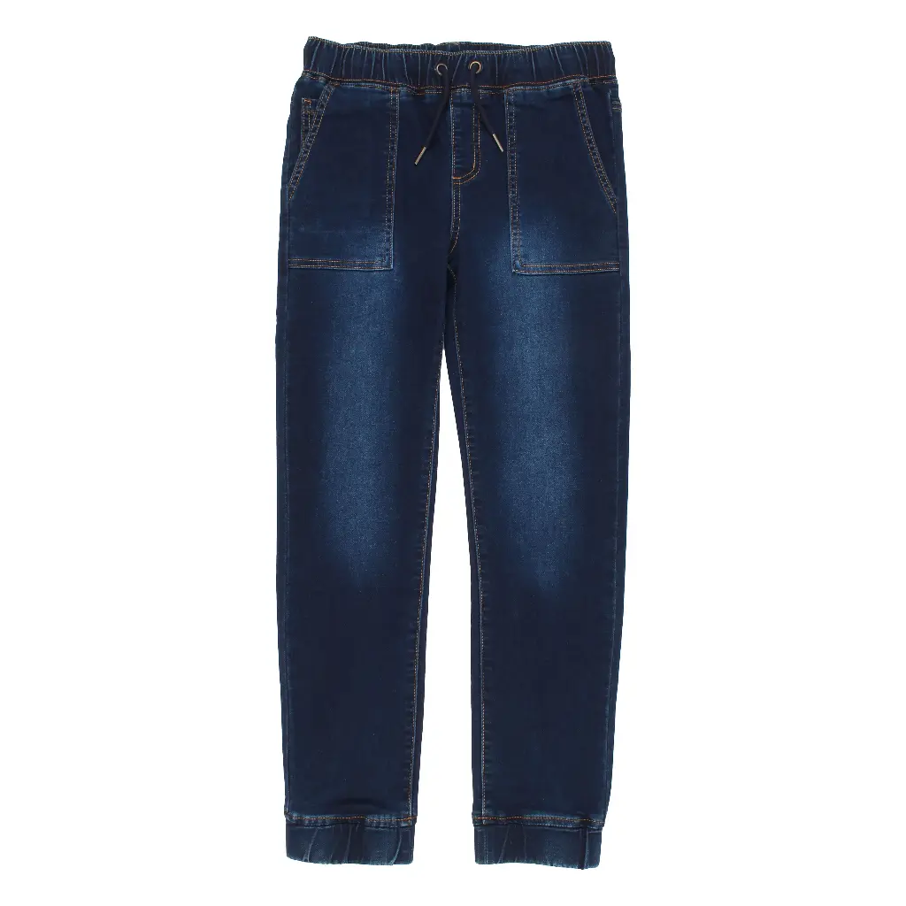NorthCoast Bottom Pant 5 Pocket Jogger Knit Denim Blue Denim