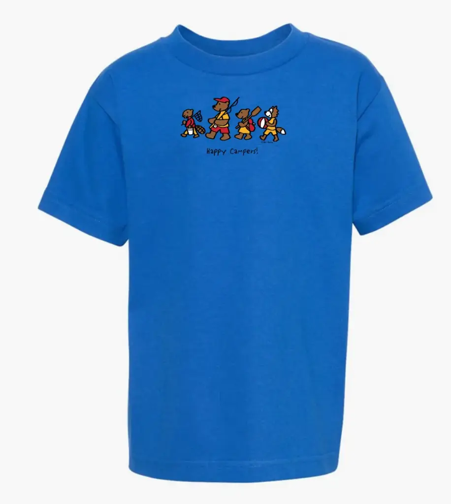 T-Shirt - GGS Kids Happy Campers (KTC-307-S) - Blue (2y)