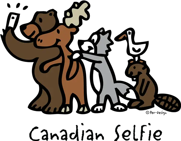 T-Shirt -GGS Kids Canadian Selfie