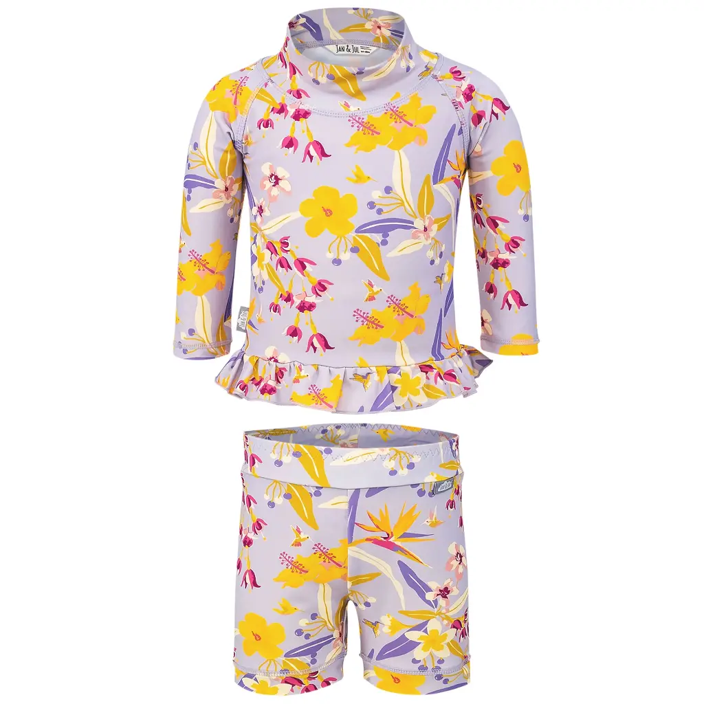 Jan&Jul | 2-pc Girls' UV Swimsuit - Tropical Bloom