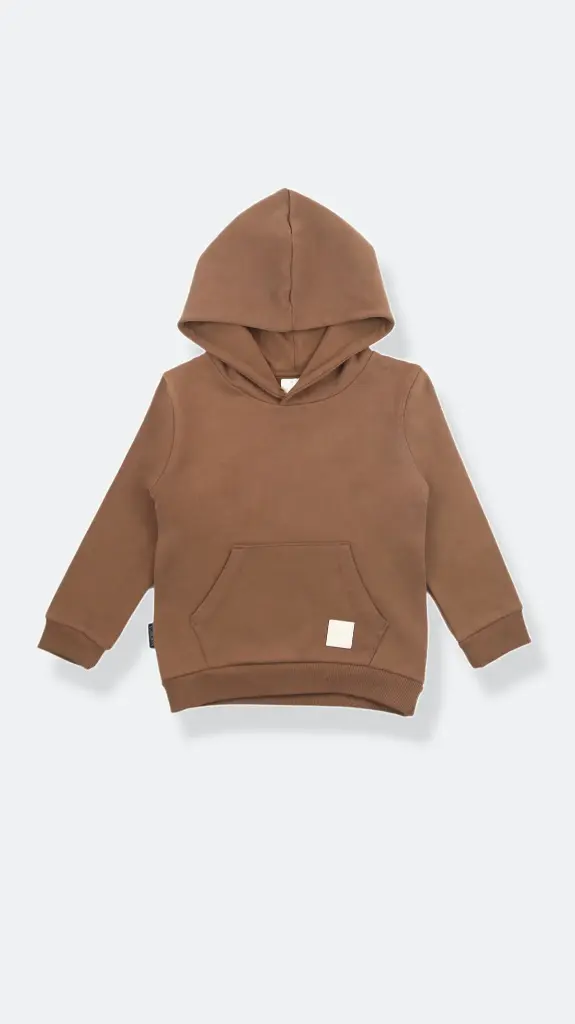 KidORCA Brushed Terry Hoodie _ Mocha