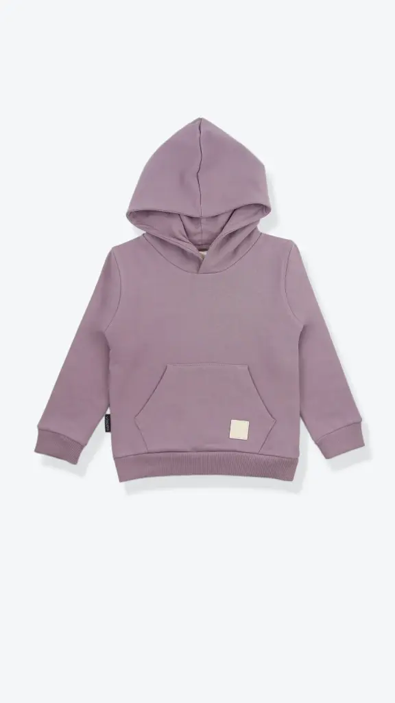 KidORCA Brushed Terry Hoodie _ Elderberry (6-9M)
