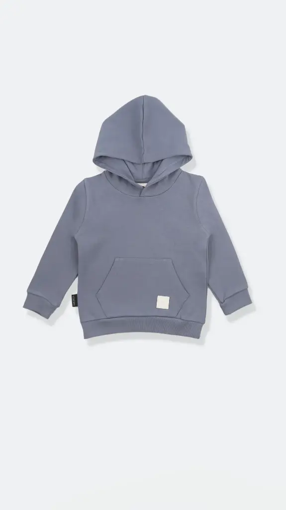 KidORCA French Terry Hoodie _ Flint