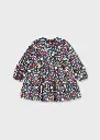 Baby Dress L/S Mayoral Printed Velved Ink