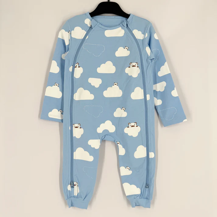 Sherick Fredermen Double Zipper Romper Fredermen on the Cloud  (NB)