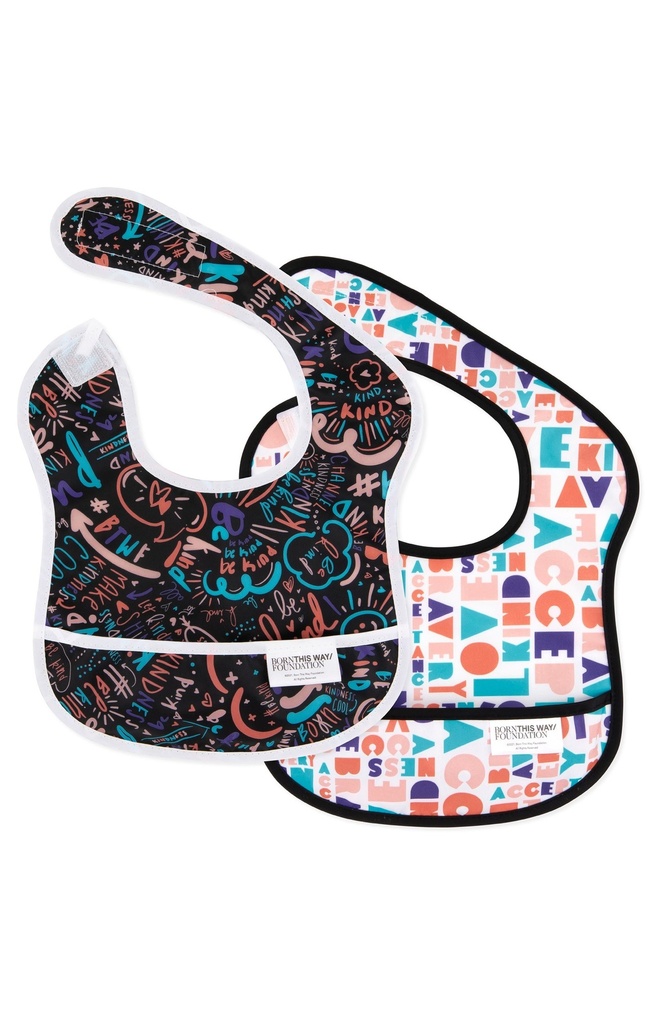 Starter Bib 2 Pk:Chnl Kndnss and Elmnts of Kndnss 3-9M