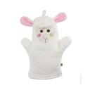 Zoocchini Baby Snow Terry Bath Mitt - Lola the Lamb 0-18M