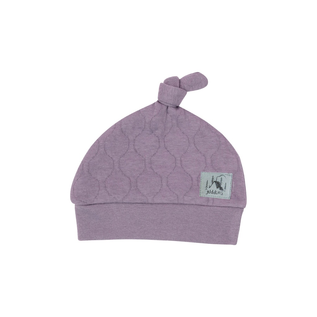  Juddlies Quilted Collection - Newborn Hat - Mauve (0-4M)