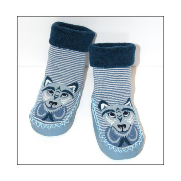 Native - Baby Booties - Wolf