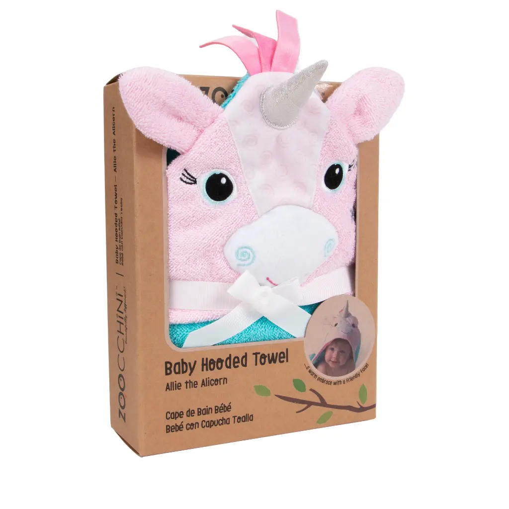 Baby Towel -Zoocchini Allie the Alicorn 0-18M