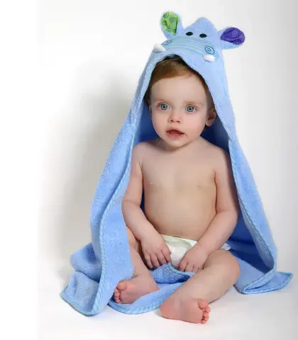 Baby Towel -Zoocchini Henry the Hippo 0-18M