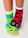 Pals Socks Fun Mismatched Non-Slip Ladybug & Caterpillar