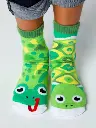 Pals Socks Fun Mismatched Non-Slip Frog & Turtle