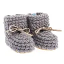 Beba Bean Knit Mocs - Grey