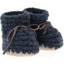 Beba Bean Knit Mocs - Navy