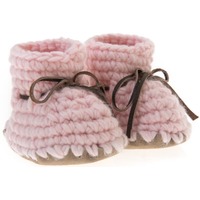 Beba Bean Knit Mocs -  Pink (0-6m)