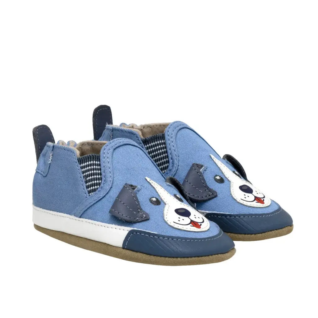  Robeez Soft Soles - Doug Blue  (0-6m)