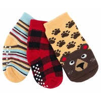 Zoocchini  Buddy Baby 3 Pc Socks Bosley the Bear