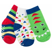 Zoocchini  Buddy Baby 3 Pc Socks Devin the Dinosaur