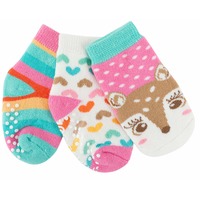 Zoocchini  Buddy Baby 3 Pc Socks 	Fiona the Fawn
