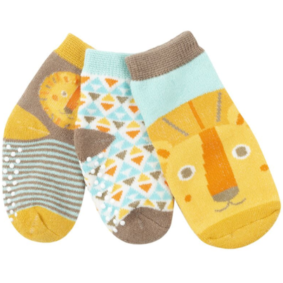 Zoocchini  Buddy Baby 3 Pc Socks Leo the Lion
