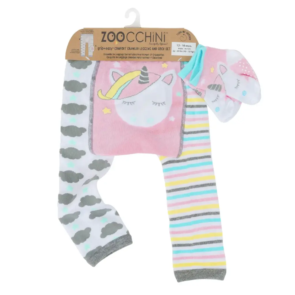 Zoocchini Legging & Sock Set Allie The Alicorn