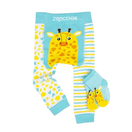 Zoocchini Legging & Sock Set Jaime The Giraffe (6-12M)