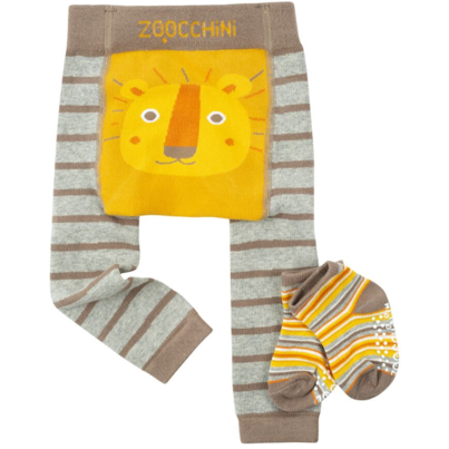 Zoocchini Legging & Sock Set Leo the Lion (6-12M)