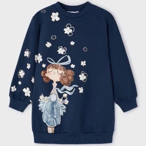  Mayoral Printed Dress 4933 Noche (2Y)