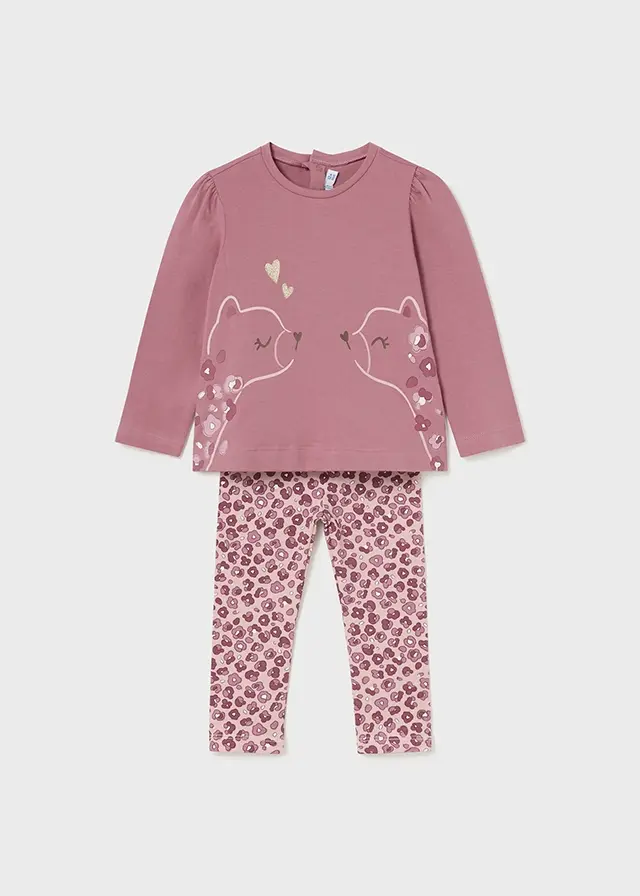  Mayoral Leggings set Blush 2714