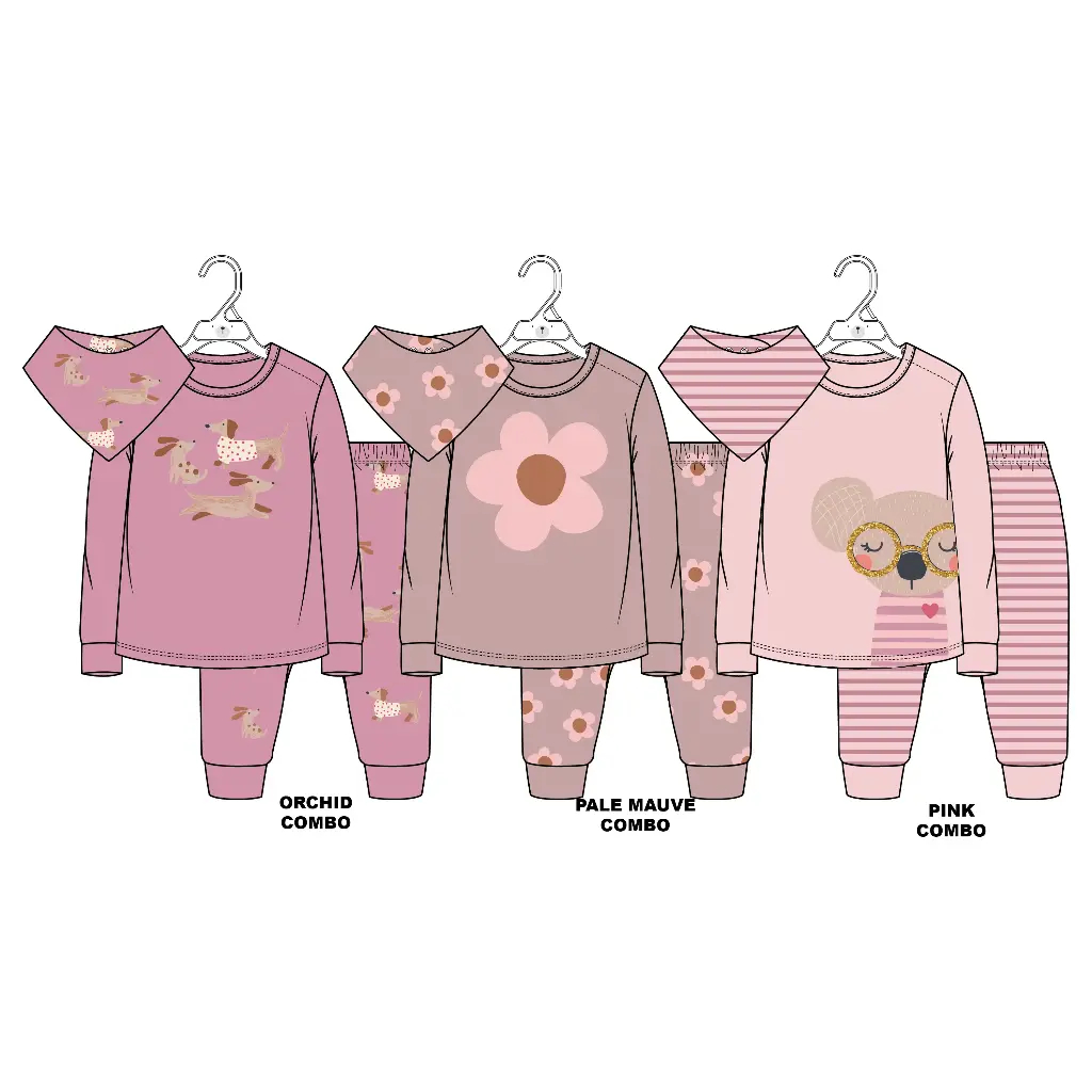 Mid 3PCS Set Girl 2240781 Koala Pink