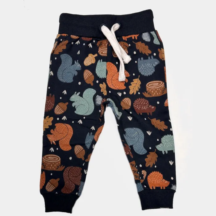 NorthCoast Bottom Jogger With Rib Printed Fleece  Blue Nights Critters